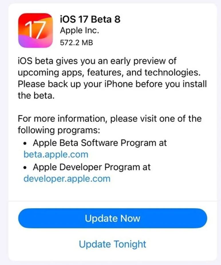 Apple iPhone 15 - iOS-17 Beta