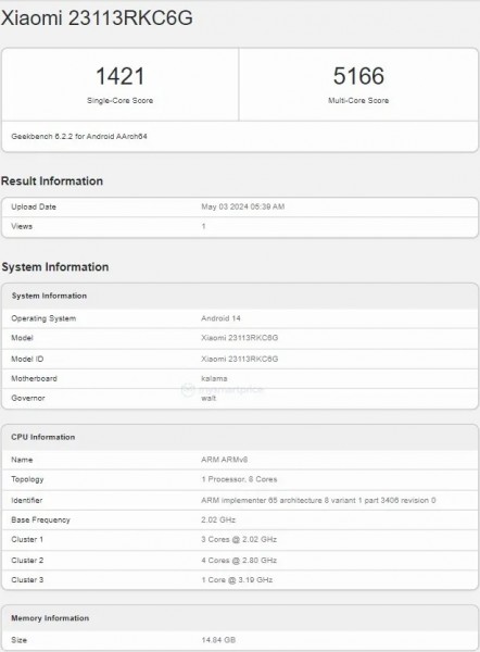 Poco F6 Pro, Önemli Özellikleriyle Geekbench'te Görüldü!