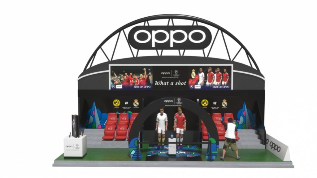 UEFA Şampiyonlar Ligi Festivali'nde Oppo standı