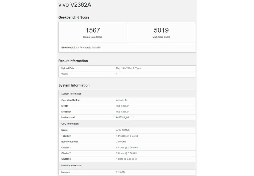 Vivo S19 Pro ve Motorola X50 Ultra Lansman Yolunda Geekbench'e Uğradı!